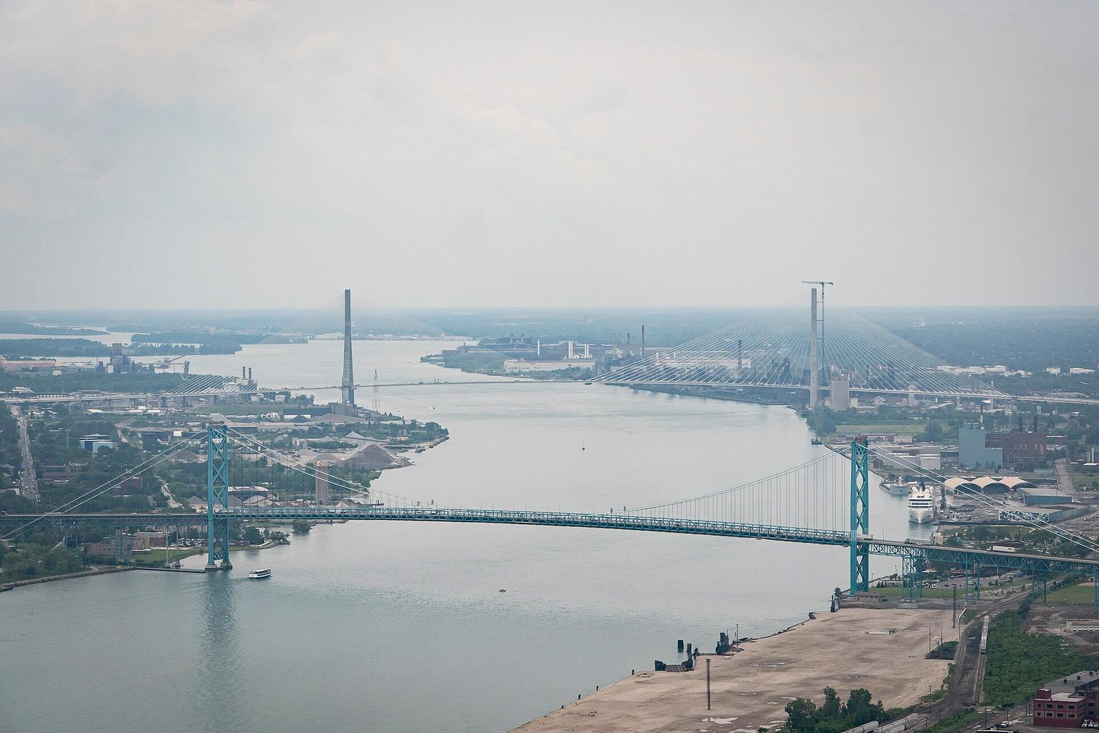 Aerial Tour of Gordie Howe Bridge 54603376784